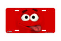 "Red Attitude" - Decorative License Plate