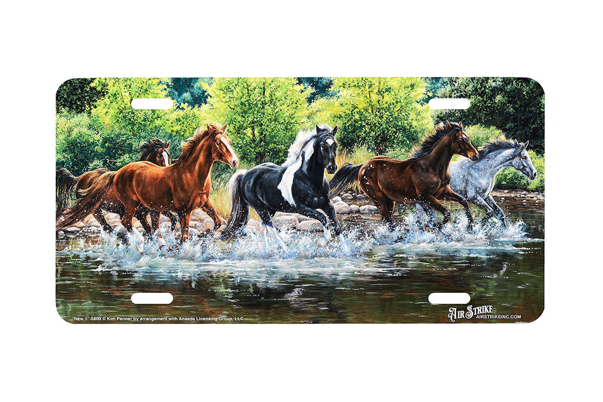 "Creek Crossing" - Decorative License Plate