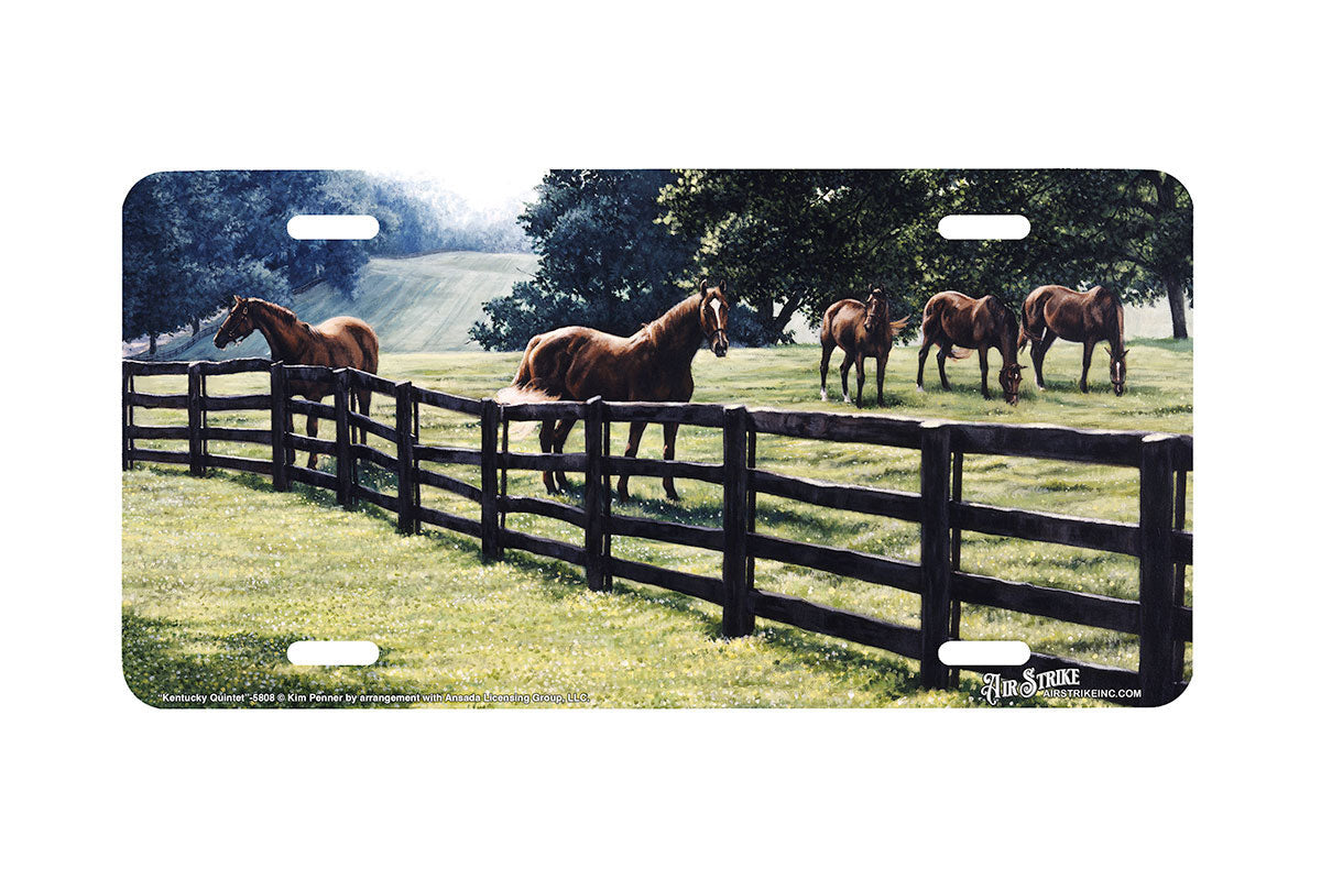 "Kentucky Quintet" - Decorative License Plate