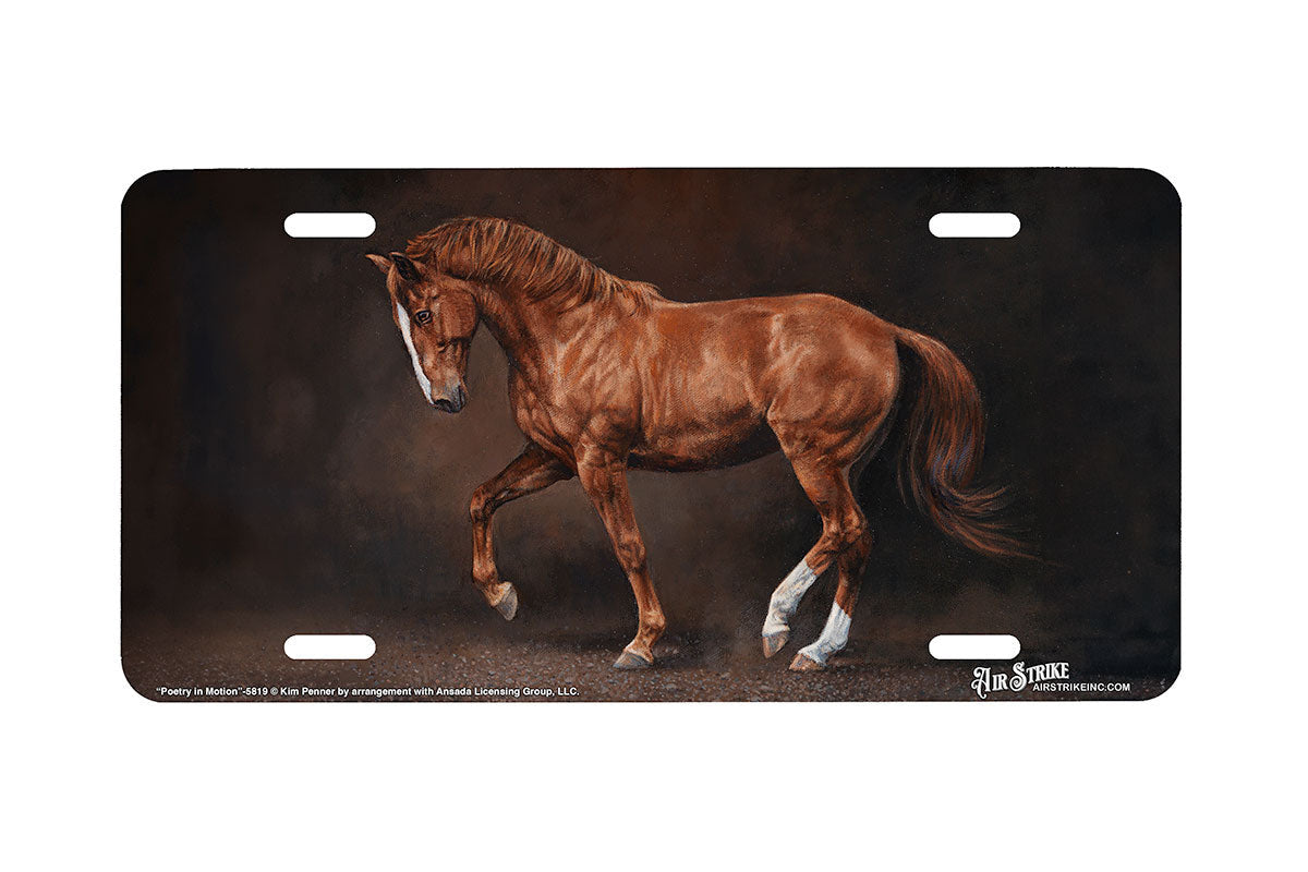 "Poetry in Motion" - Decorative License Plate