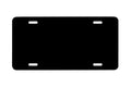 "Black Solid" - Decorative License Plate