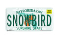 "Florida State Snowbird" - Decorative License Plate
