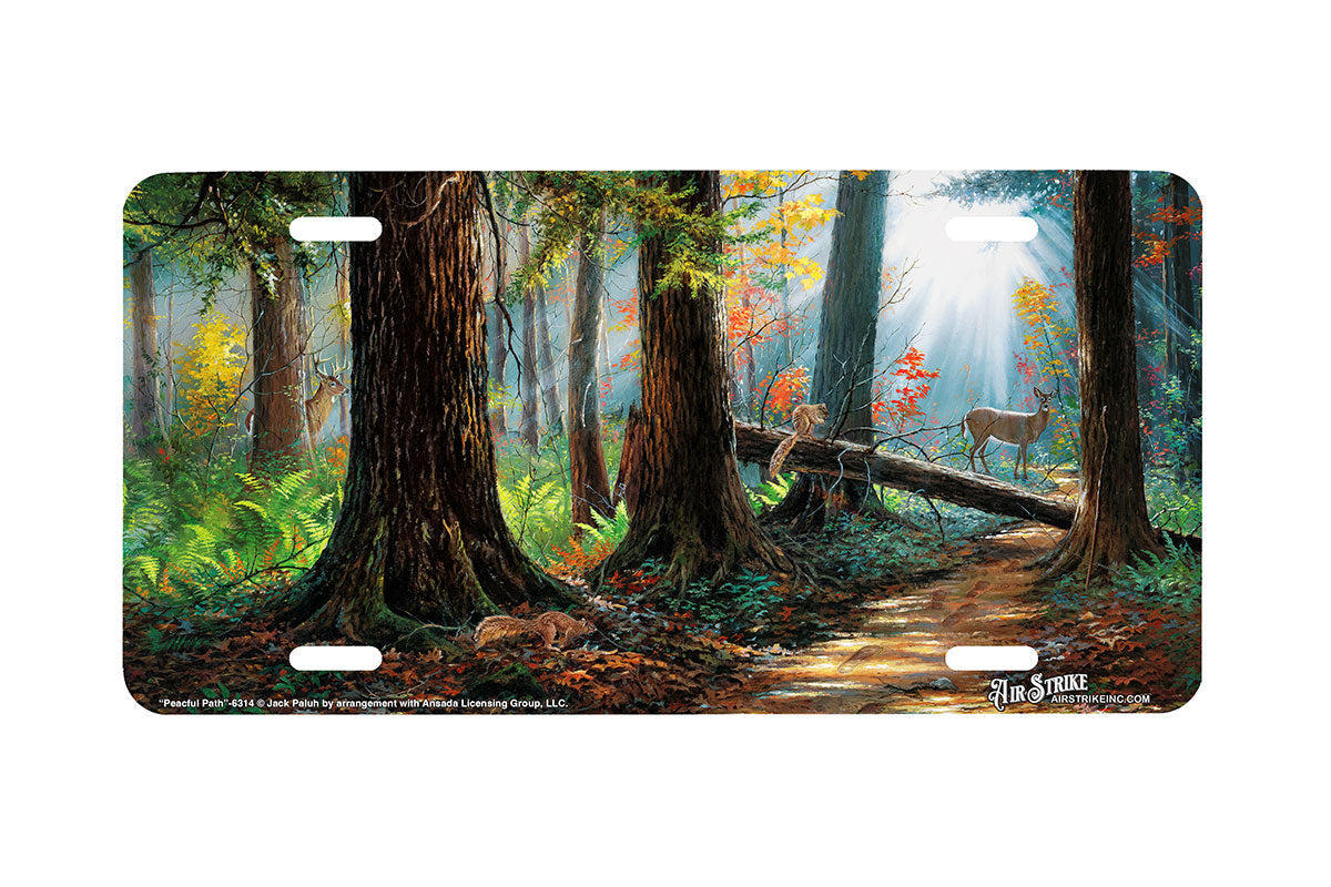 "Peaceful Path" - Decorative License Plate