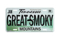 "Tennessee State Great Smoky Mountains" - Decorative License Plate