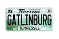 "Tennessee State Gatlinburg" - Decorative License Plate
