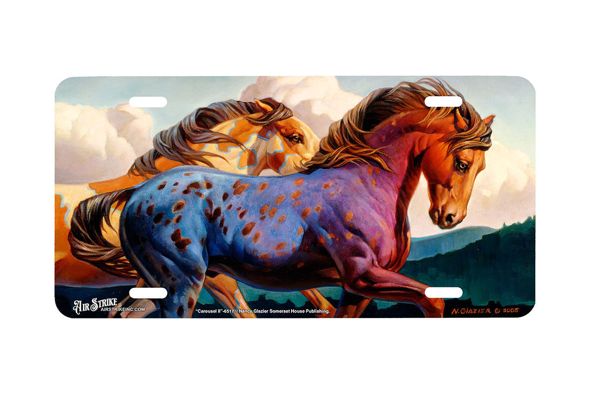 "Carousel II" - Decorative License Plate