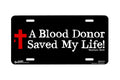 "Blood Donor" - Decorative License Plate