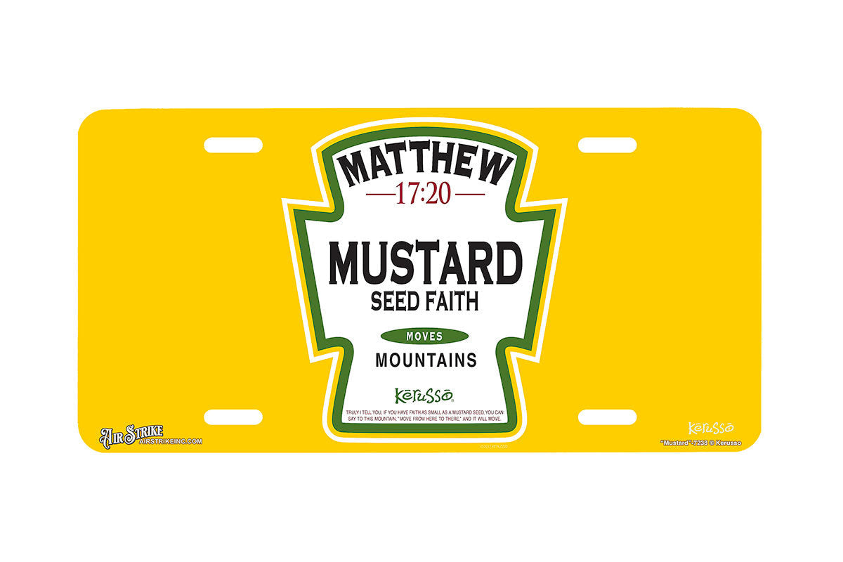"Mustard" - Decorative License Plate