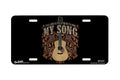 "My Song Guitar" - Decorative License Plate