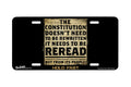 "Constitution Visual" - Decorative License Plate