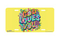 "God Loves You" - Decorative License Plate