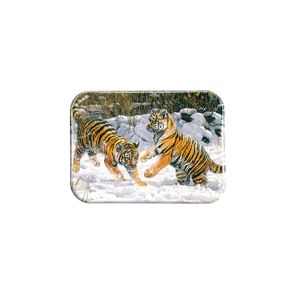 "Tiger Cubs Playing" - 2.5" X 3.5" Rectangle Fridge Magnets