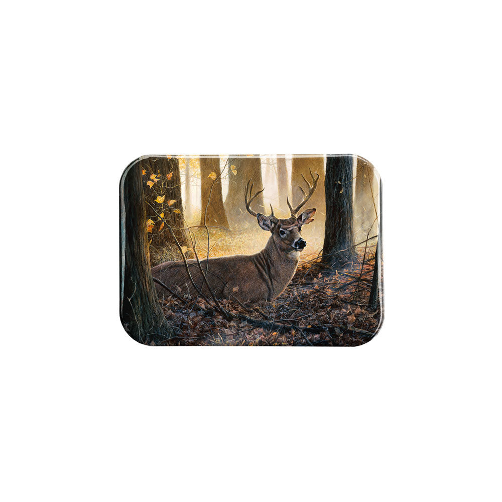 "Deer Bedded Down" - 2.5" X 3.5" Rectangle Fridge Magnets