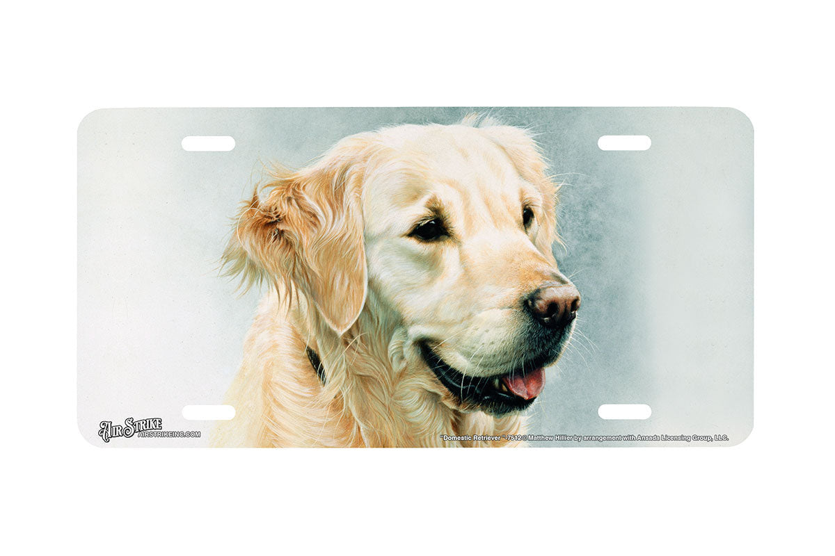 "Domestic Retriever" - Decorative License Plate