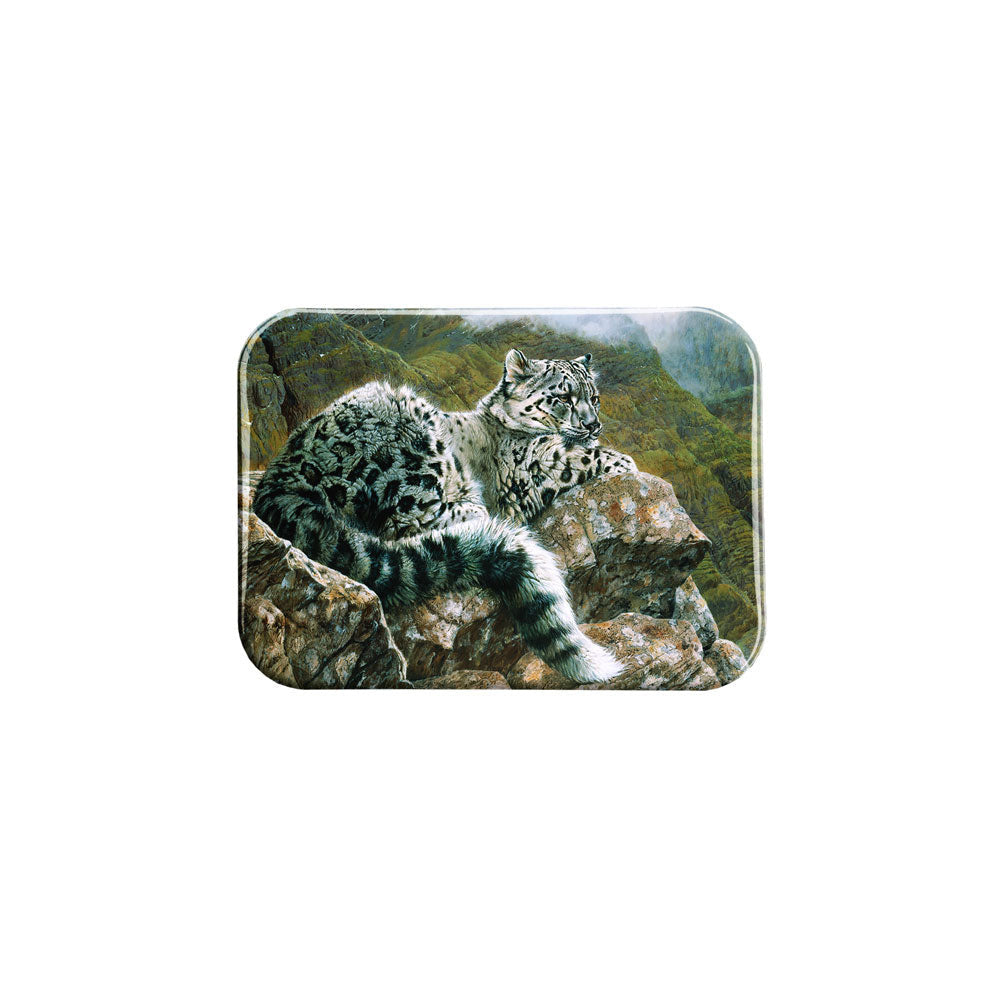 "Young Snow Leopard" - 2.5" X 3.5" Rectangle Fridge Magnets