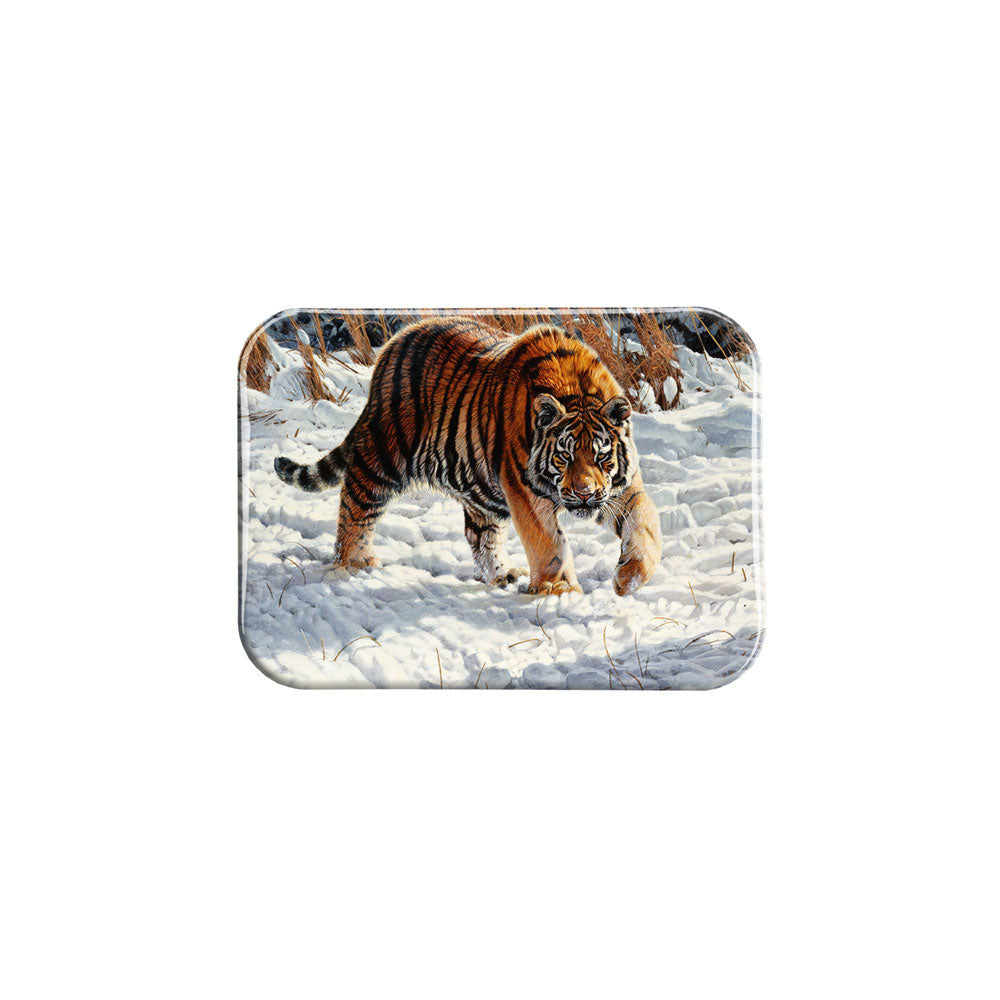 "Tiger in Snow" - 2.5" X 3.5" Rectangle Fridge Magnets