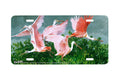"Roseate Spoonbills" - Decorative License Plate
