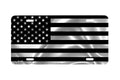 "American Vintage Flag Black" - Decorative License Plate