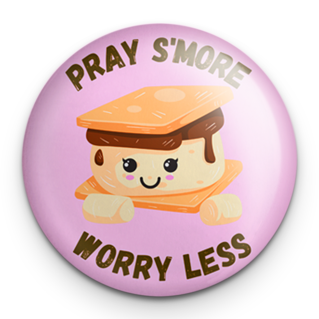 "Pray Smore" - 1" Round Pinback Button