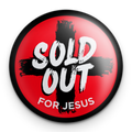 "Sold Out" - 1" Round Pinback Button