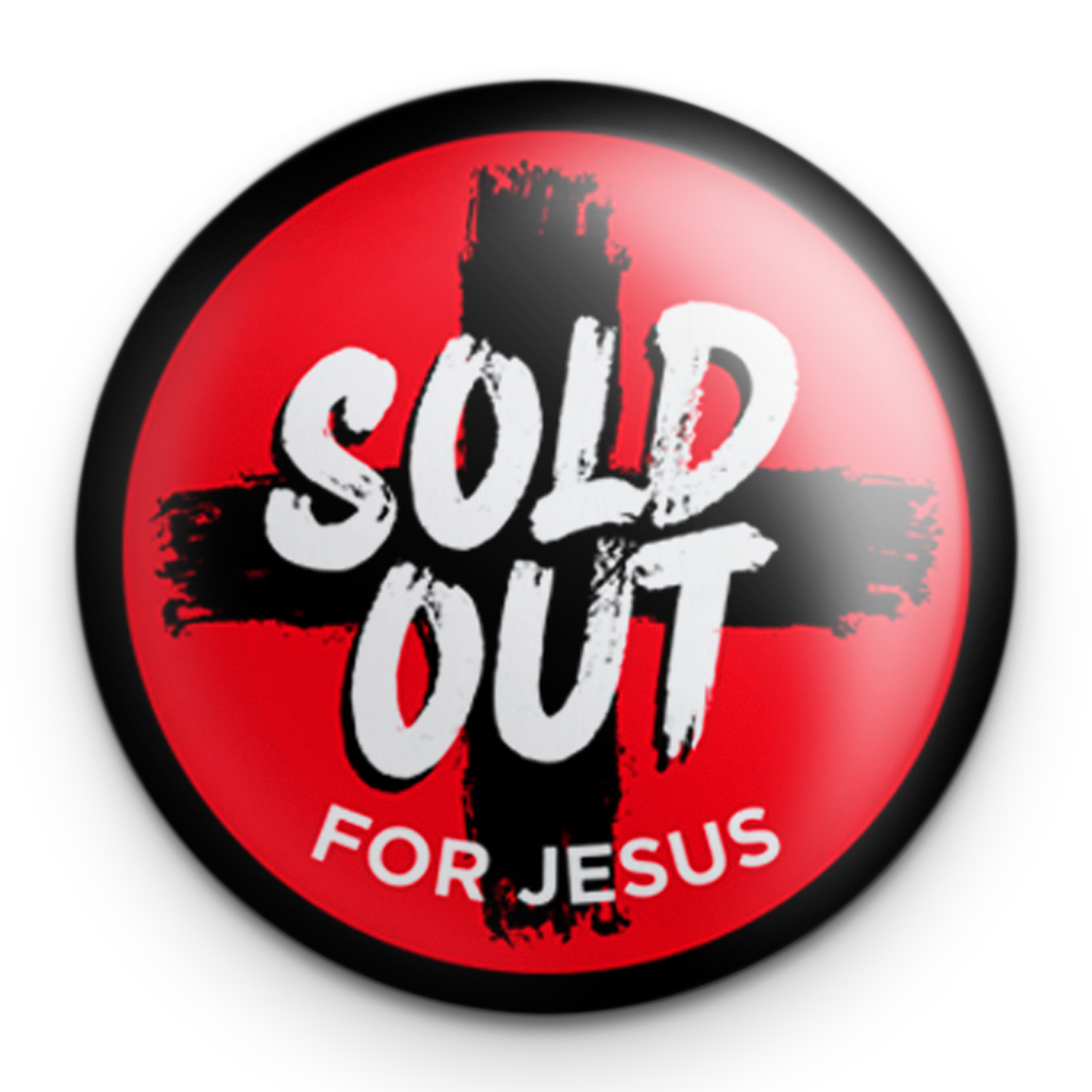 "Sold Out" - 1" Round Pinback Button