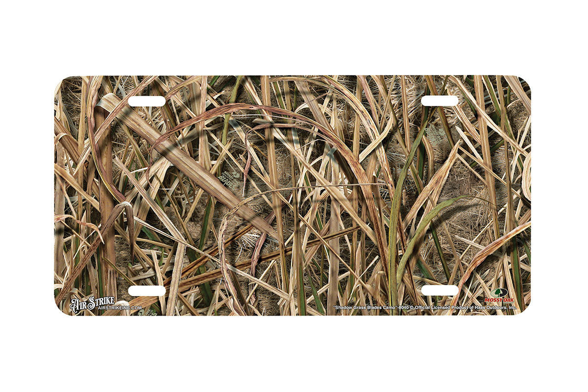 "Shadow Grass Blades Camo" - Decorative License Plate