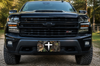 "Cross on Break Up Camo" - Decorative License Plate