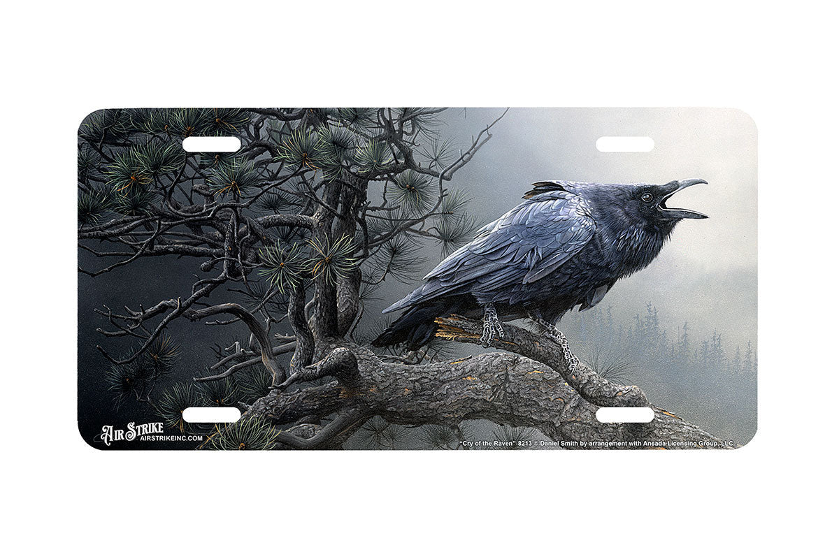 "Cry of the Raven" - Decorative License Plate