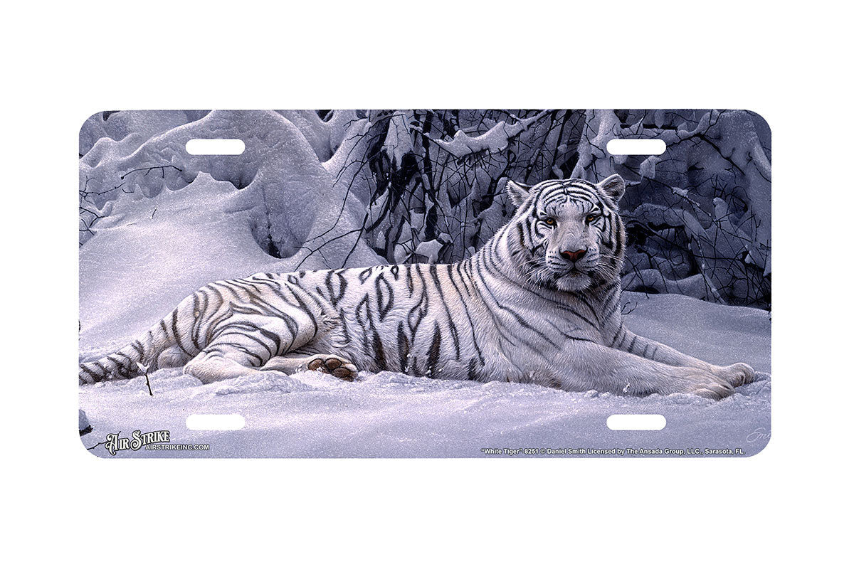 "White Tiger II" - Decorative License Plate