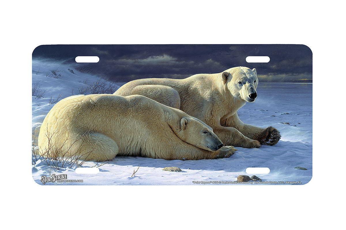 "Polar Repose" - Decorative License Plate