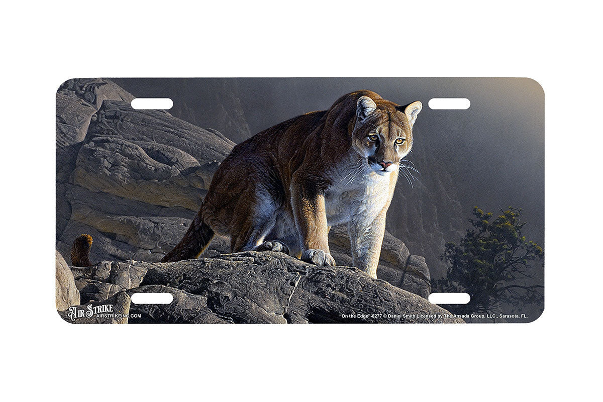 "On The Edge" - Decorative License Plate