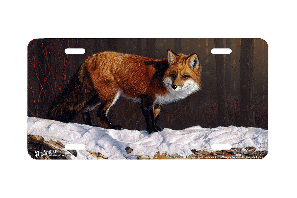 "Winter Finery" - Decorative License Plate