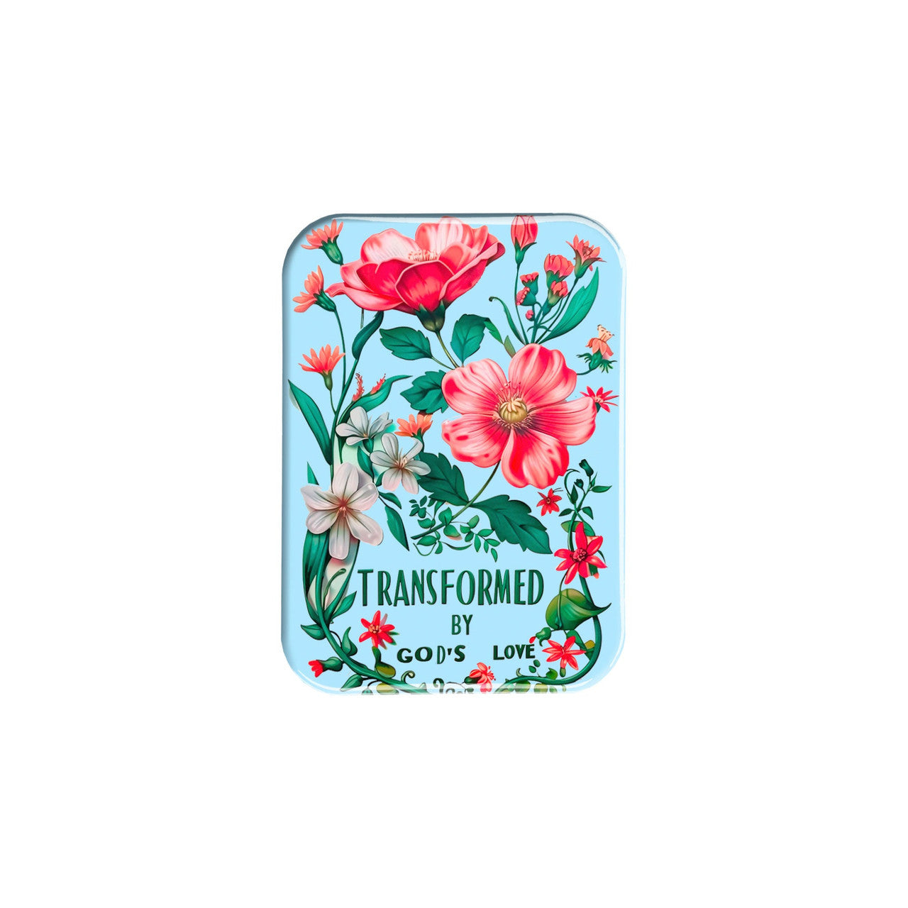 "Transformed by Gods Love" - 2.5" X 3.5" Rectangle Fridge Magnets
