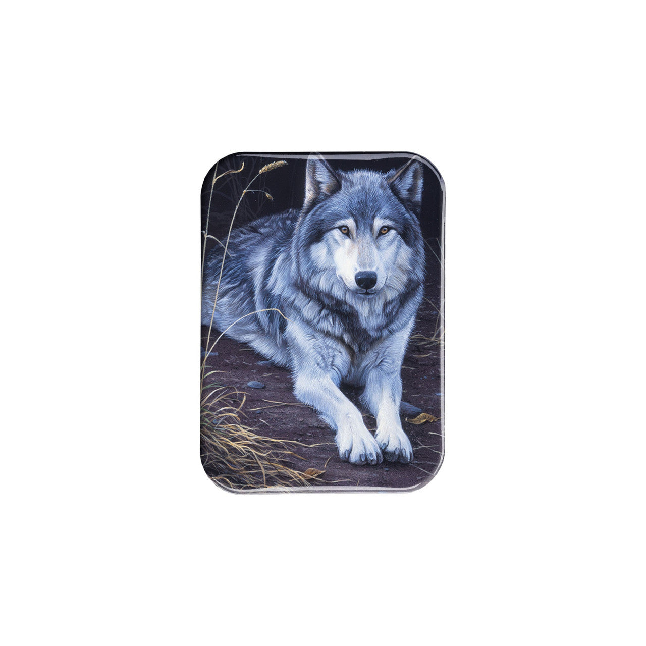 "Wolf Portrait" - 2.5" X 3.5" Rectangle Fridge Magnets
