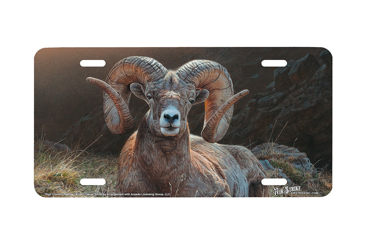 "High Country Repose" - Decorative License Plate