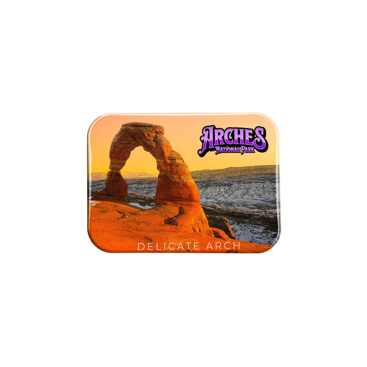 Arches Sunset Arch – 2.5" x 3.5" Rectangle Fridge Magnet