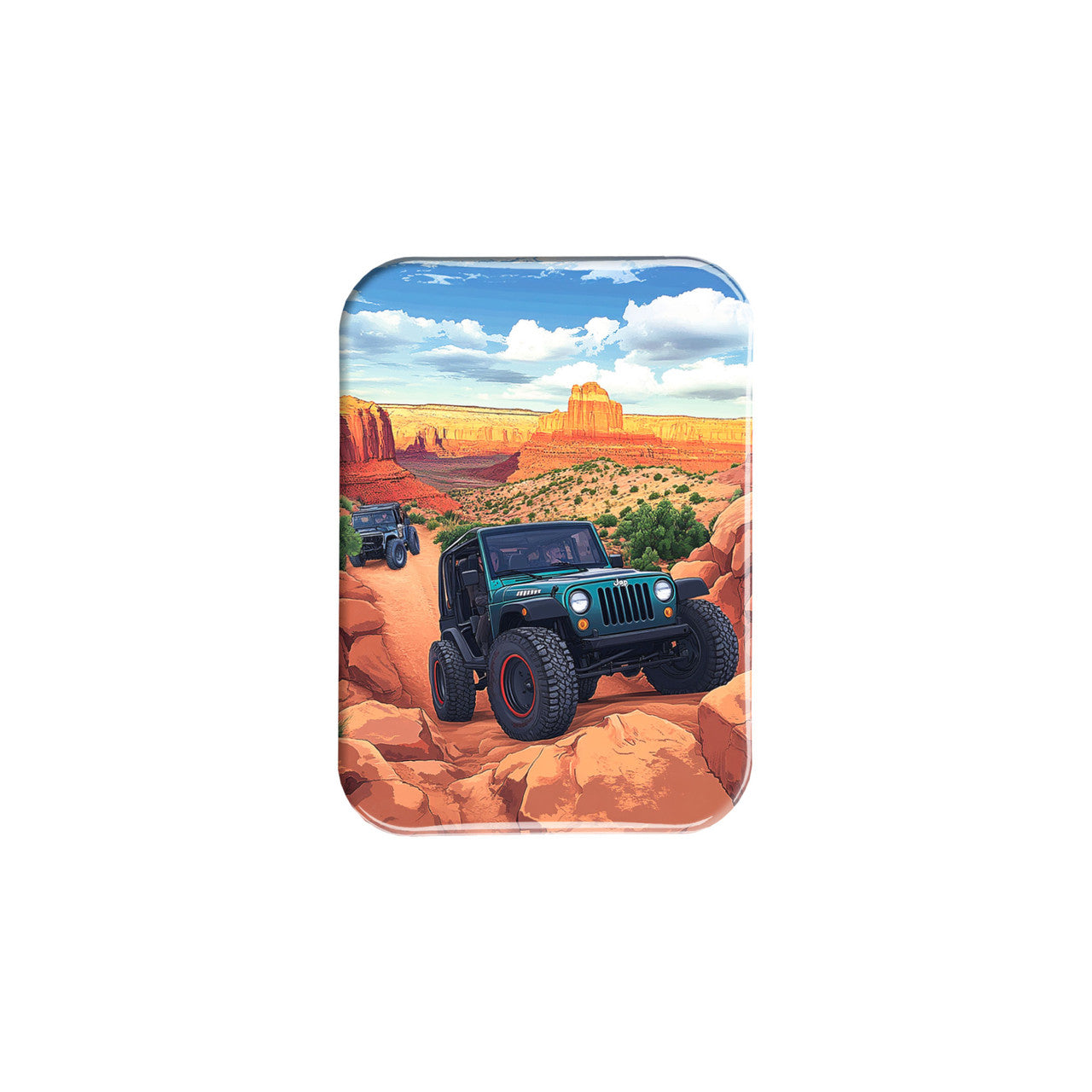 Forest 4x4 Canyon Overlook – 2.5" x 3.5" Rectangle Fridge Magnet