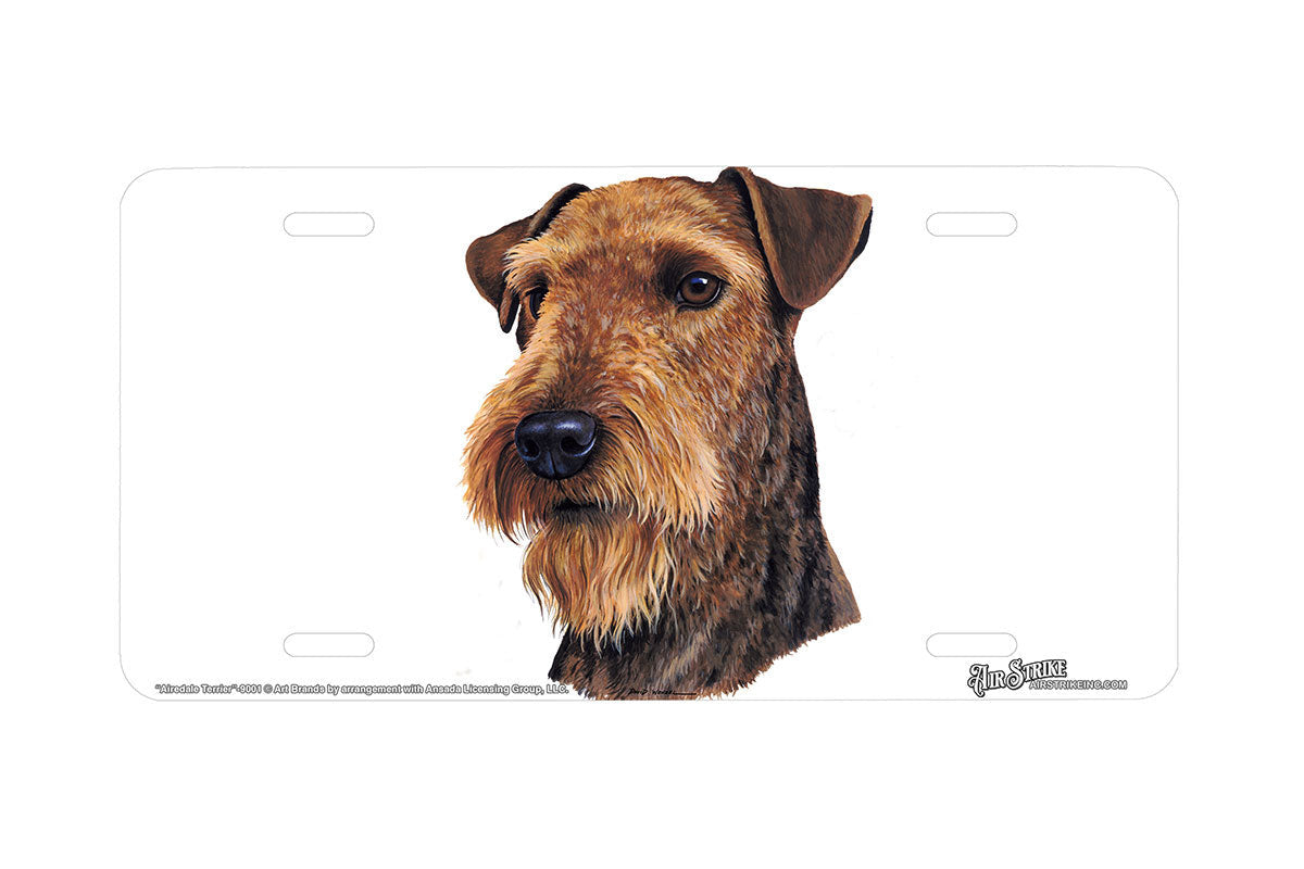 "Airedale Terrier" - Decorative License Plate