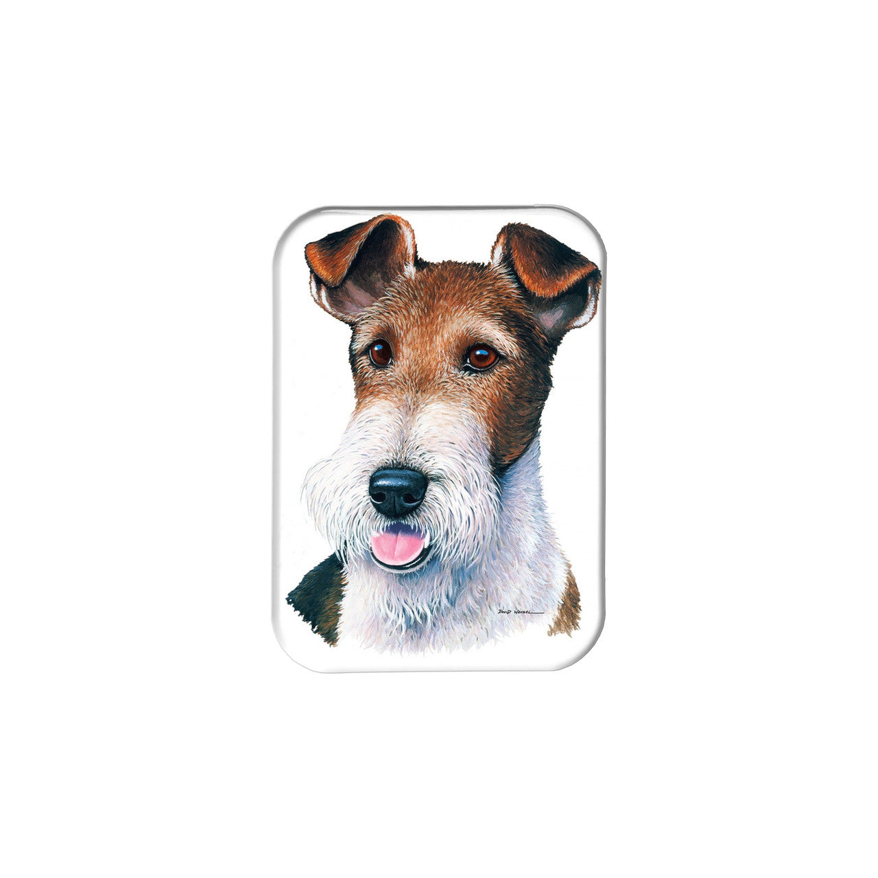 "Wirefox Terrier" - 2.5" X 3.5" Rectangle Fridge Magnets
