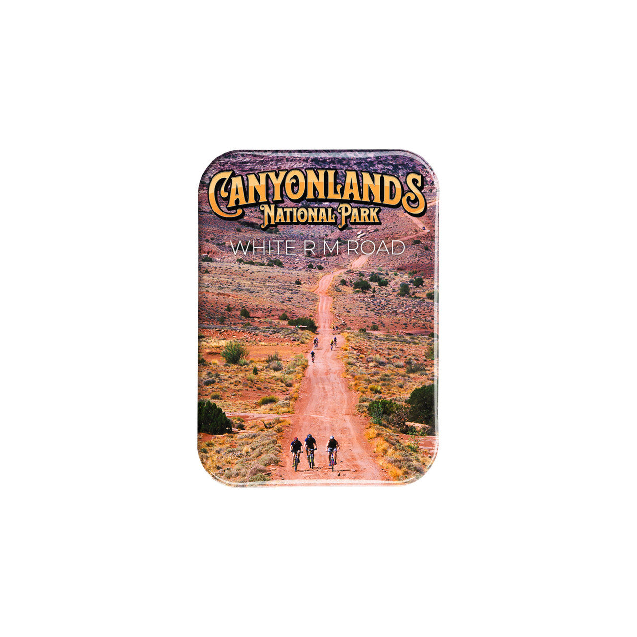 Canyonlands Trail Biking – 2.5" x 3.5" Rectangle Fridge Magnet
