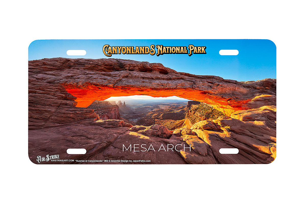 "Canyonlands National Park Mesa Arch" - Decorative License Plate