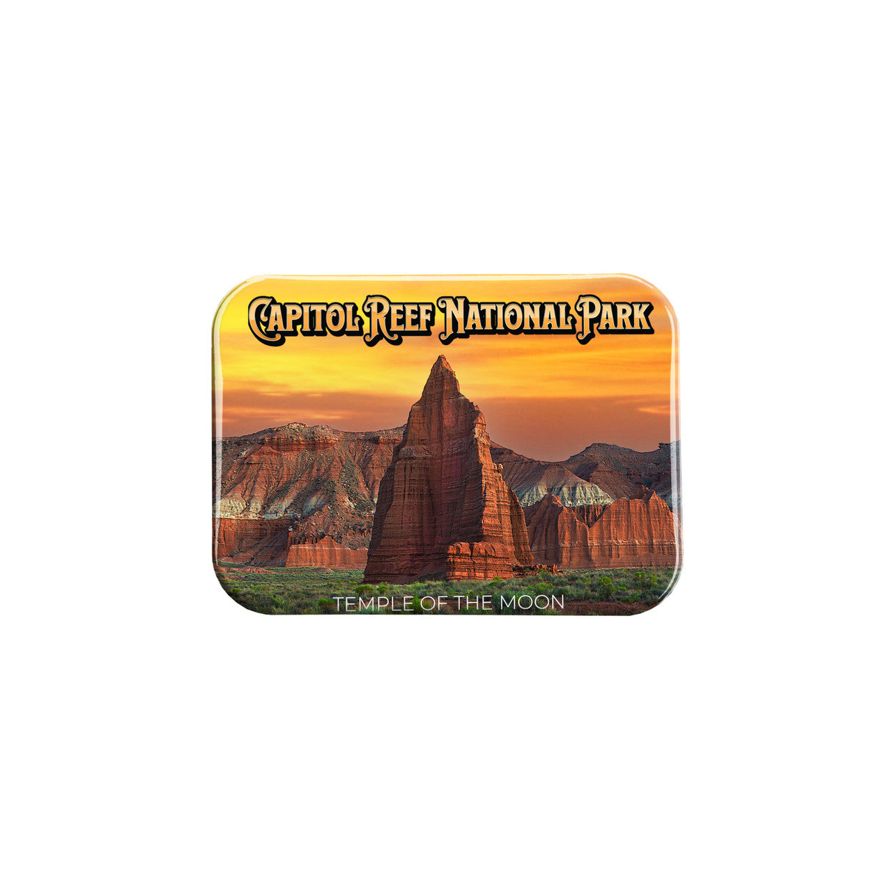 Capitol Reef Temple of the Moon – 2.5" x 3.5" Rectangle Fridge Magnet