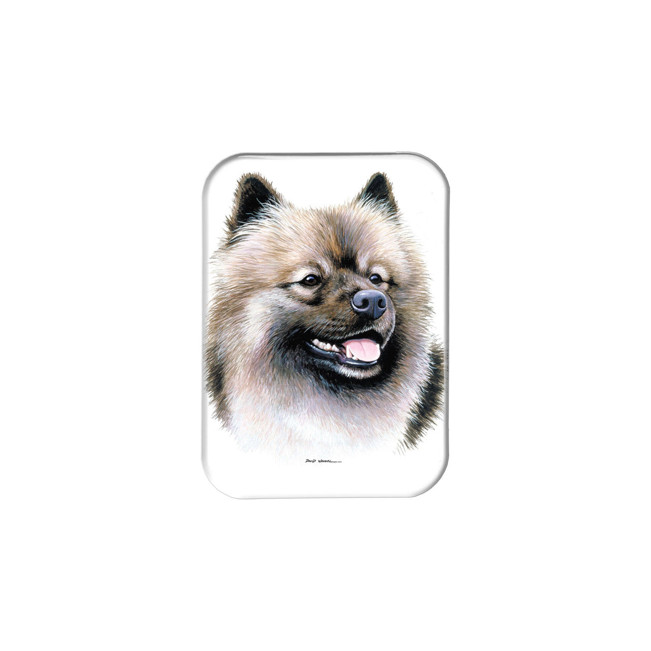 "Keeshond" - 2.5" X 3.5" Rectangle Fridge Magnets