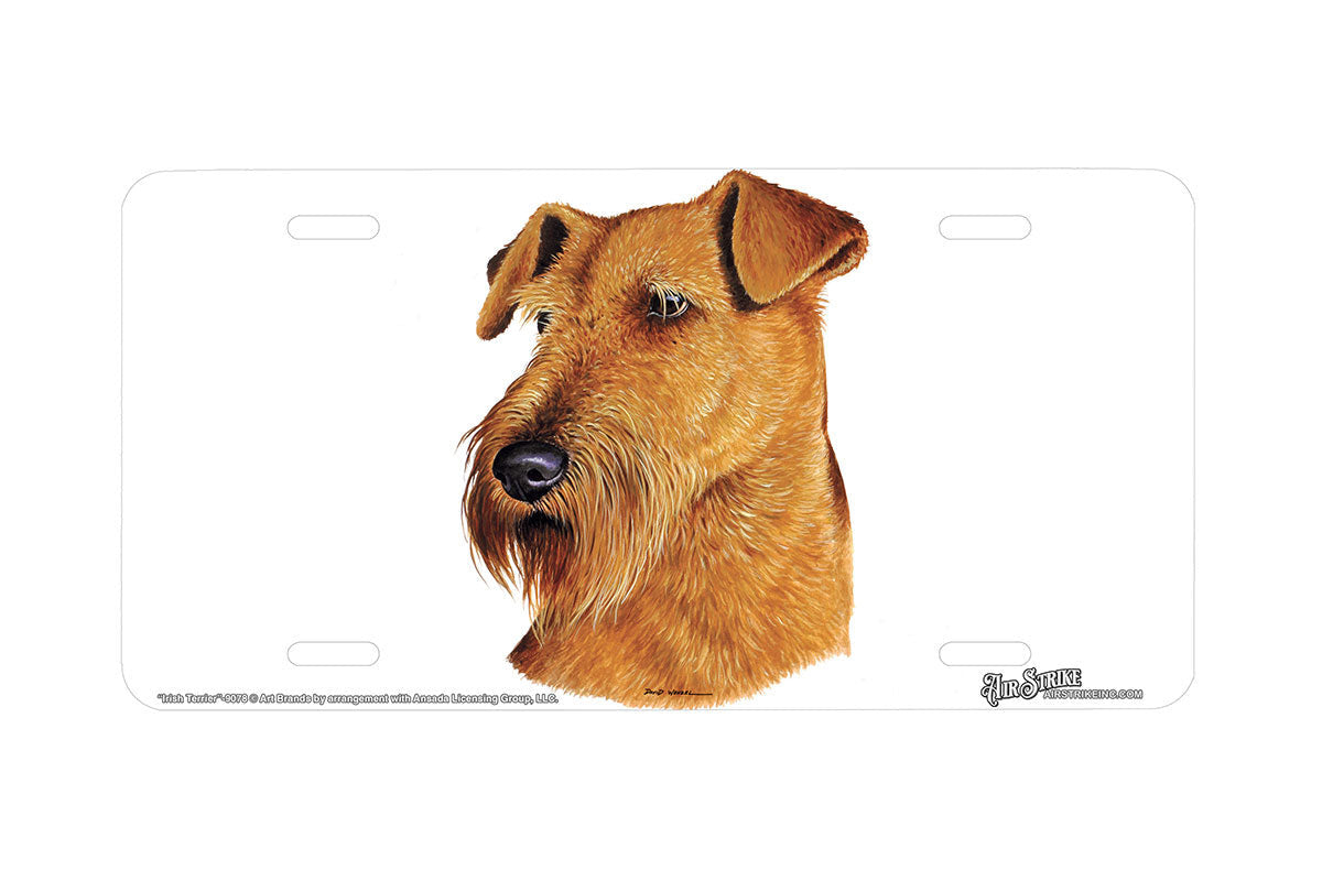 "Irish Terrier" - Decorative License Plate