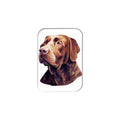 "Chocolate Labrador Retriever" - 2.5" X 3.5" Rectangle Fridge Magnets