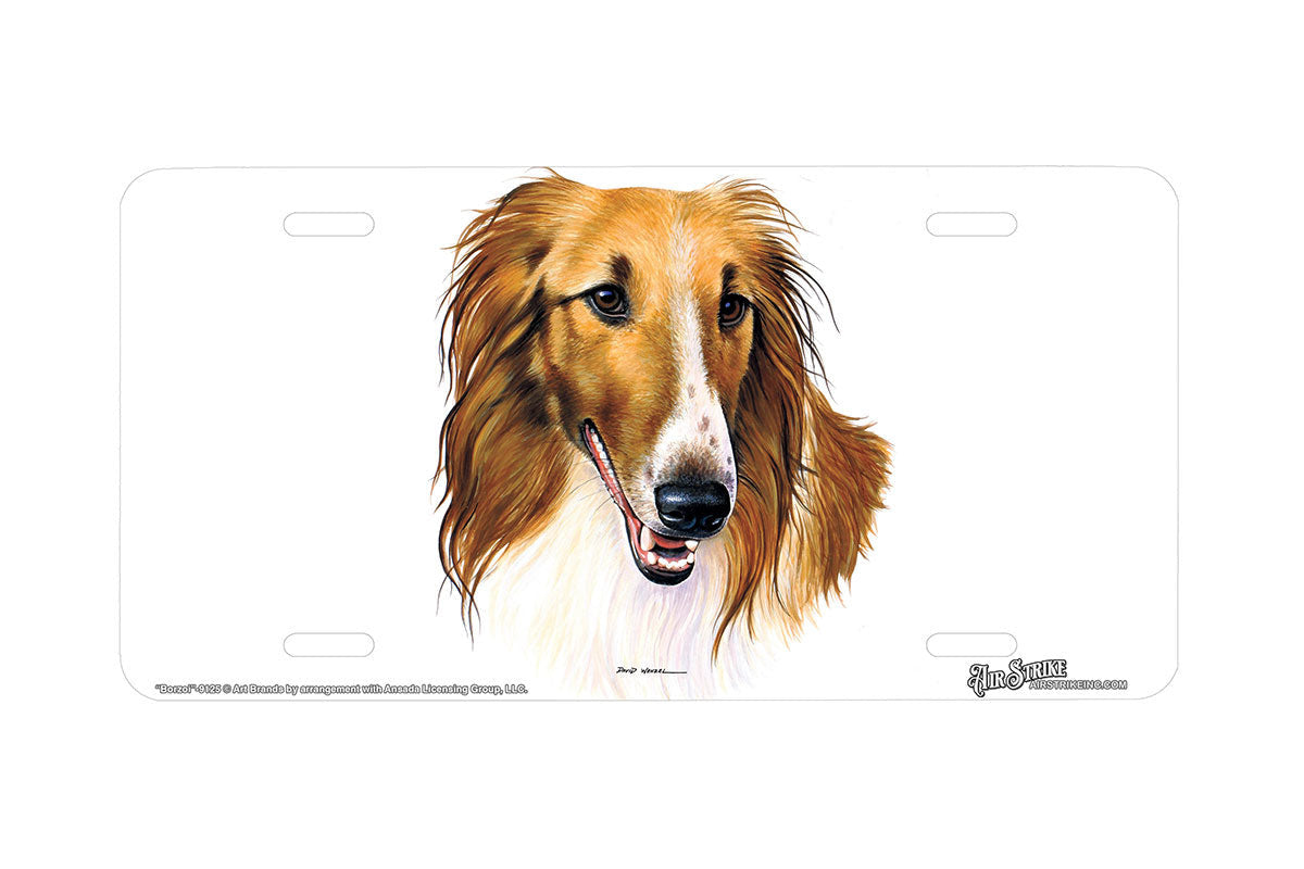 "Borzoi" - Decorative License Plate