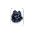 "Black Pomeranian" - 2.5" X 3.5" Rectangle Fridge Magnets