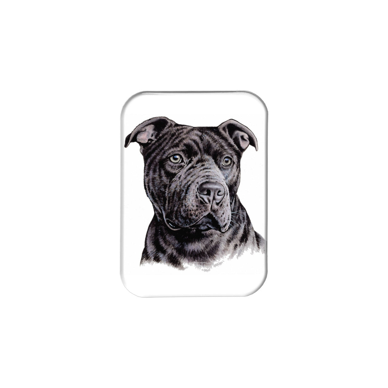 "Black Pitbull" - 2.5" X 3.5" Rectangle Fridge Magnets