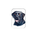 "Black Labrador Retriever" - 2.5" X 3.5" Rectangle Fridge Magnets