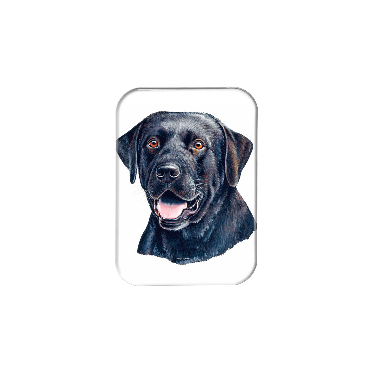 "Black Labrador Retriever" - 2.5" X 3.5" Rectangle Fridge Magnets